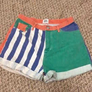 Colorful BDG High Waisted Shorts